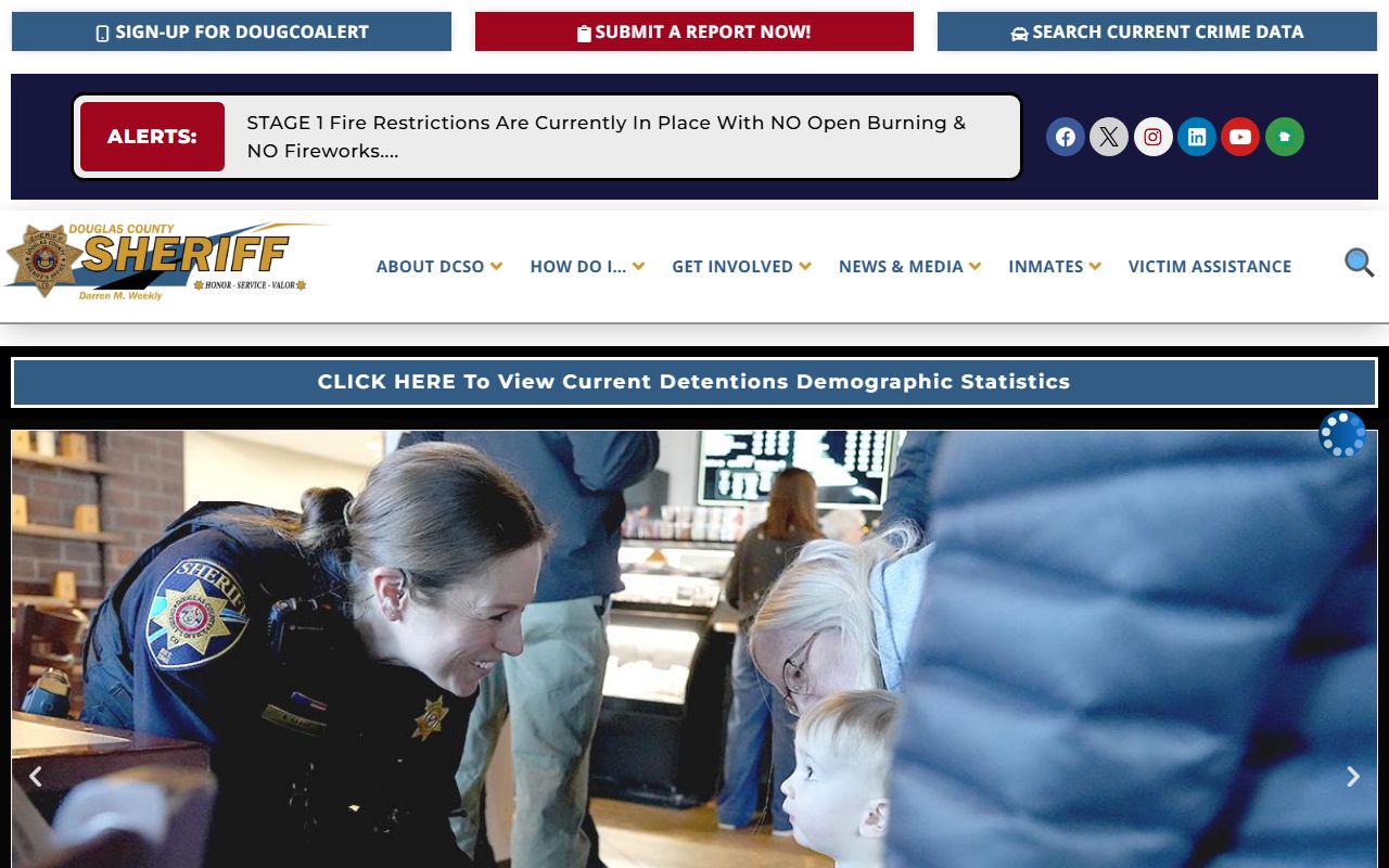 Douglas County Sheriff office responsible for bench warrant service